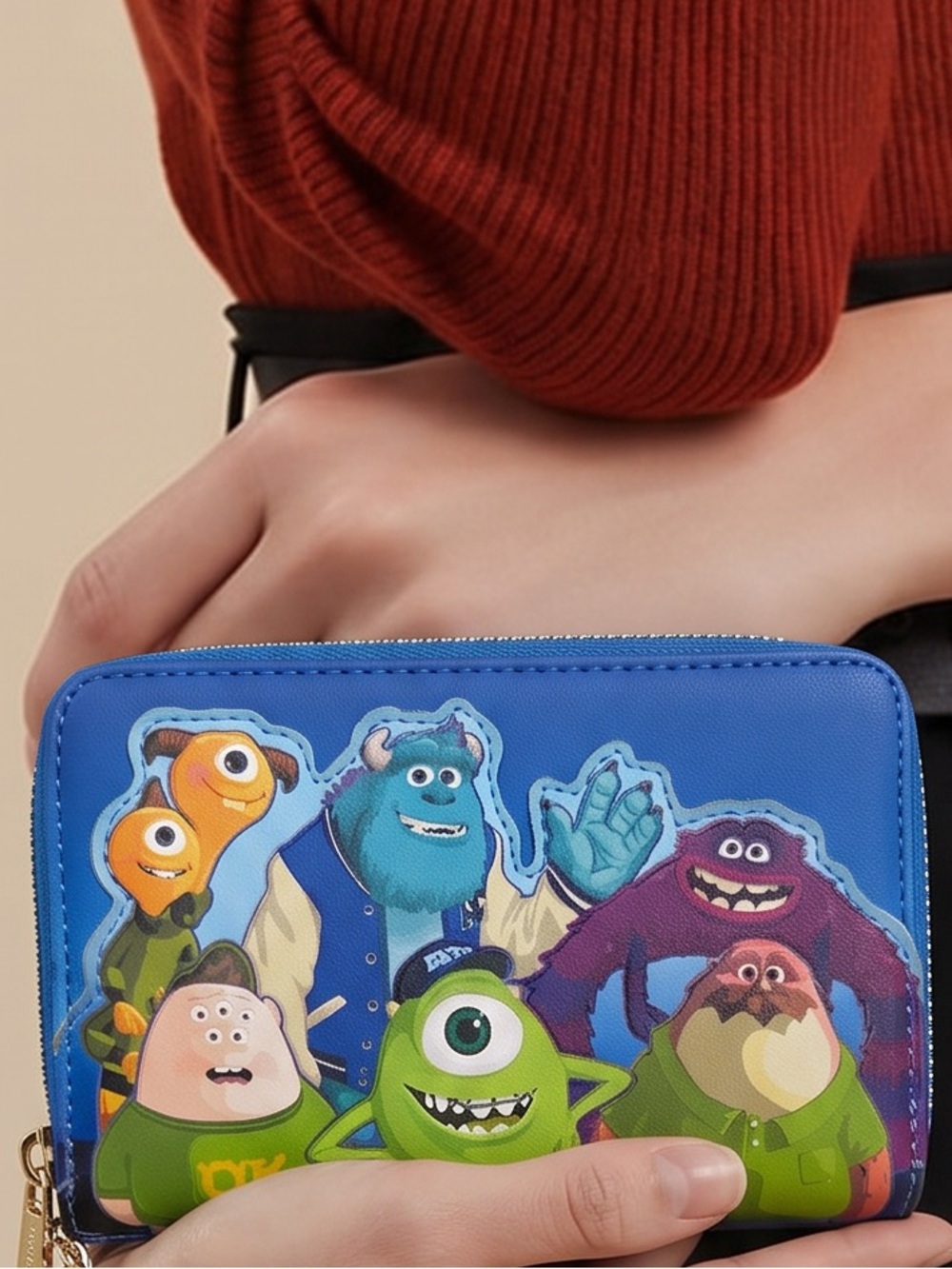 NWOT Loungefly Disney Pixar monster scare games Oozma Kappa zip around wallet
